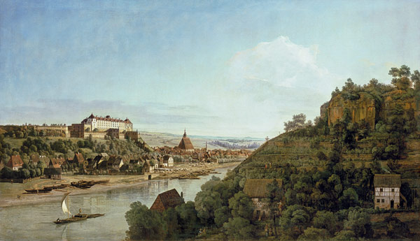 Pirna of the vineyards at Posta from Bernardo Bellotto