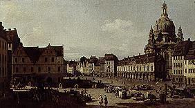 The Neumarkt in Dresden, View from Moritzstrße