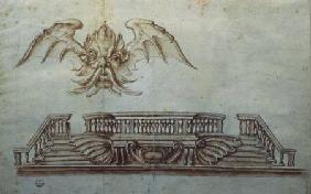 Design for the Scalinata-Balaustra of Santa Trinita