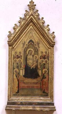 Madonna and Child Enthroned with SS. Peter and Paul and Angels (tempera on panel) from Bernardo Daddi