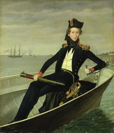 Portrait of a Young Danish Naval Officer from Bernhard Axel Bendixen