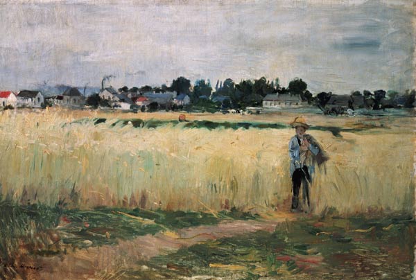In the Wheatfield at Gennevilliers from Berthe Morisot