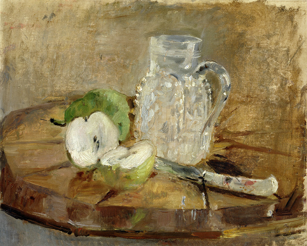 Still Life with a Cut Apple and a Pitcher from Berthe Morisot