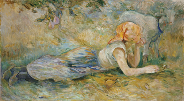 Shepherdess Resting from Berthe Morisot