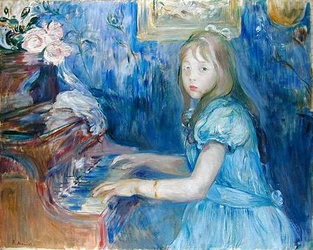 Lucie Leon at the Piano from Berthe Morisot