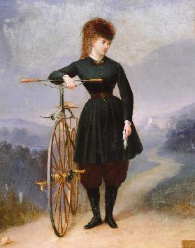Blanche d'Antigny (1840-74) and her Velocipede