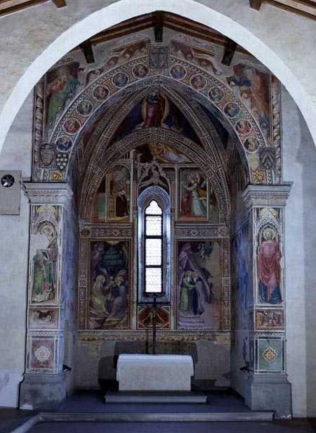 Chapel decorated with stories from the Old and New Testaments from Bicci  di Lorenzo