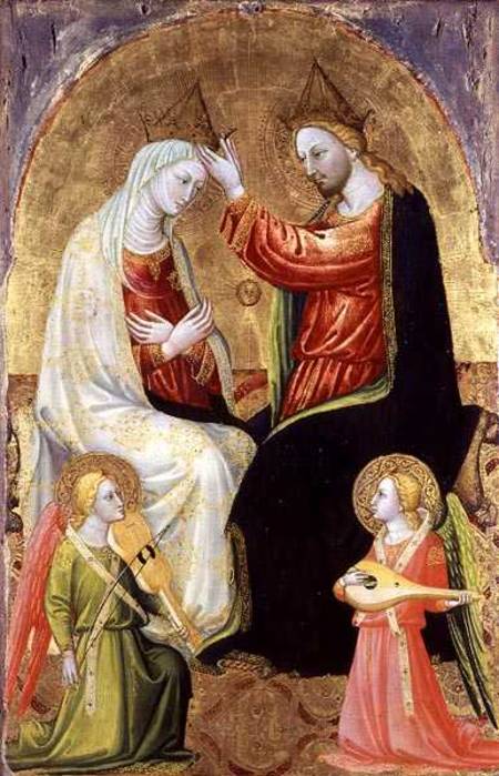 The Coronation of the Virgin from Bicci  di Lorenzo