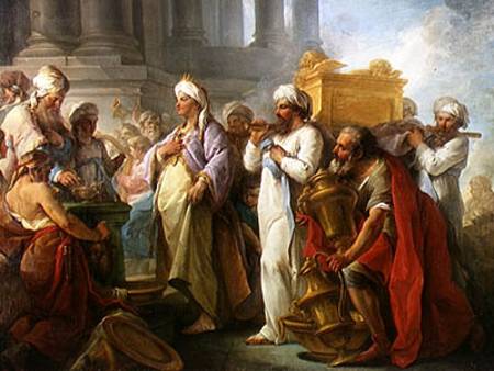 Solomon Before the Ark of the Covenant from Blaise Nicolas Le Sueur