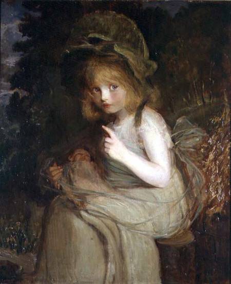Hush - a girl with a doll from Blanche Jenkins