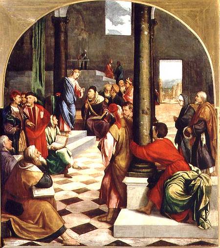 Christ Among the Doctors from Bonifacio  Veronese