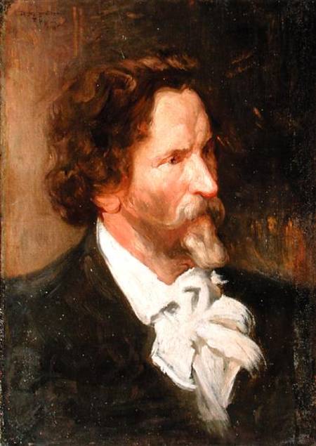 Portrait of Ilja Repin (1844-1930) from Boris Michailowitsch Kustodiew