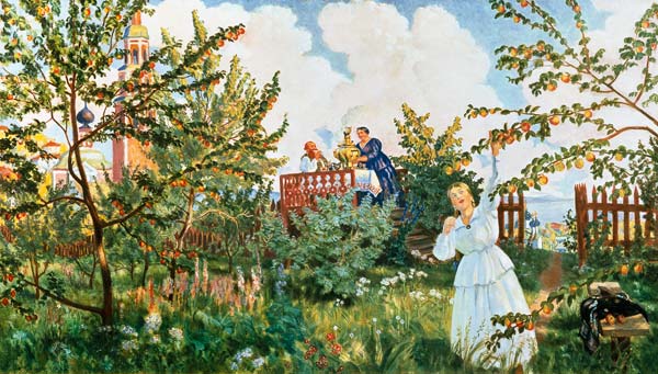 The Orchard from Boris Michailowitsch Kustodiew