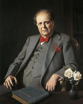 Portrait of Pietro Mascagni (Livorno, 1863-Rome 1945), 1939, by Bruno Croatto (1875-1948). Italy, 20