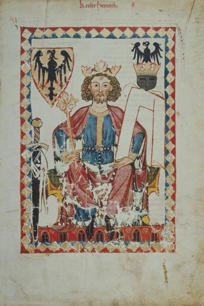 Kaiser Heinrich VI. auf dem Thron from Illumination