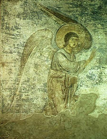 The Archangel Gabriel, detail from the chapel interior from Byzantine