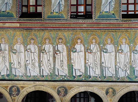 Group of saints and martyrs from Byzantine School