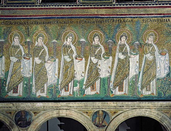 Group of Virgin Martyrs from Byzantine School