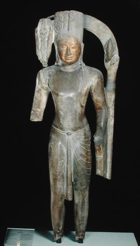 Standing statue of Harihara, Phnom Da Style, from Angkor Borei from Cambodian