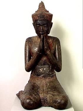 Praying kneeling figure, Angkor