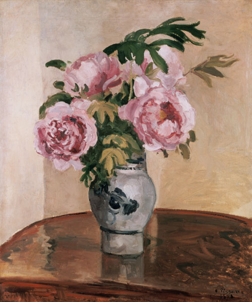 A Vase of Peonies 1875 from Camille Pissarro
