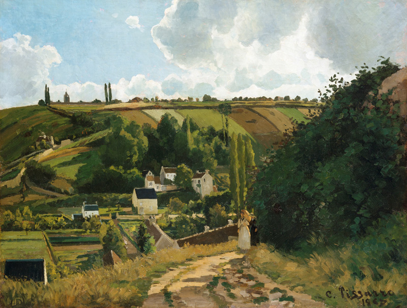 Hill at Jallais, Pontoise from Camille Pissarro