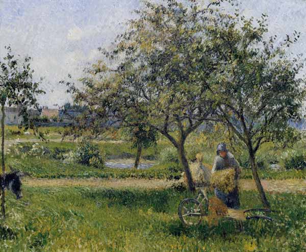 C.Pissarro / The Wheelbarrow / c.1881 from Camille Pissarro