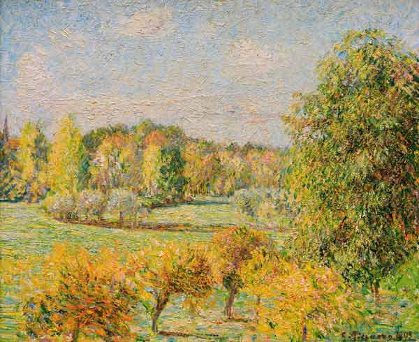 C.Pissarro / Autumn Mood with Nut Tree.. from Camille Pissarro
