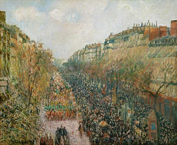 Boulevard Montmartre, Faschingsdienstag am Nachmittag from Camille Pissarro