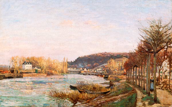 The Seine at Bougival from Camille Pissarro