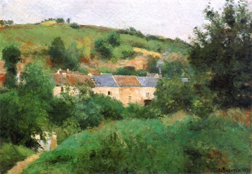 The Dorfstrasse from Camille Pissarro