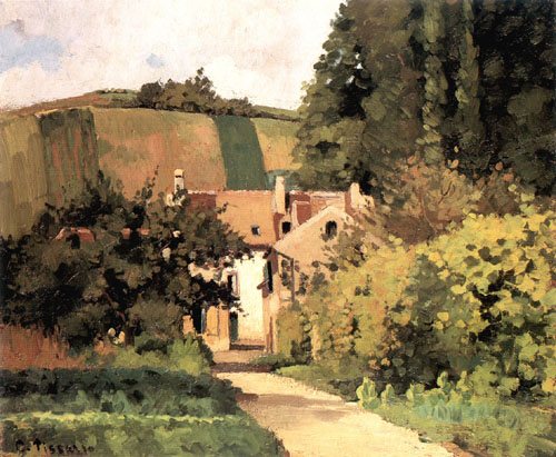 Dorfstrasse in Pontoise from Camille Pissarro