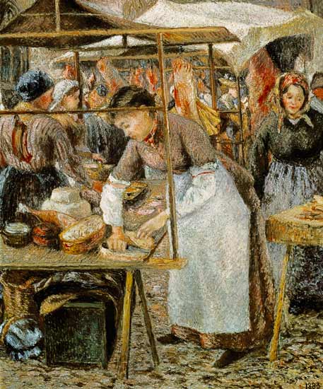 The butcher woman from Camille Pissarro
