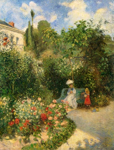 The garden in Pontoise from Camille Pissarro