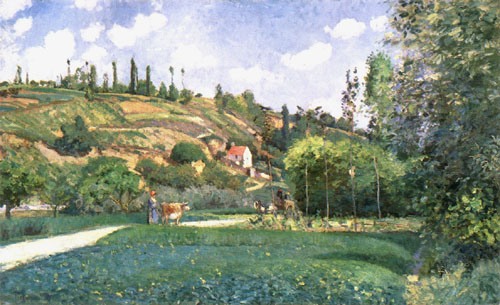 A Kuhhirtin on the route you Chou, Pontoise from Camille Pissarro