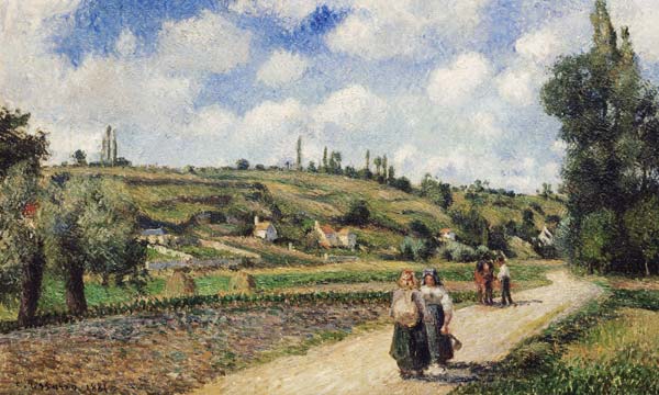 Countryside at Pontoise, the street to Auvers from Camille Pissarro