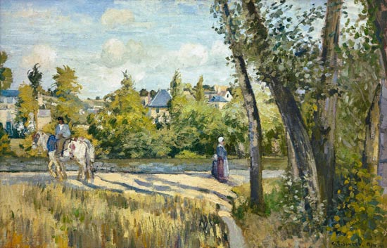Landscape, bright sunlight, Pontoise from Camille Pissarro