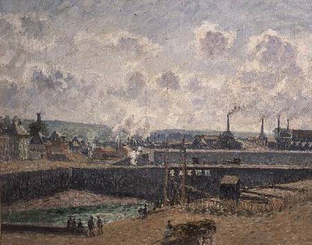 Low Tide at Duquesne Docks, Dieppe from Camille Pissarro