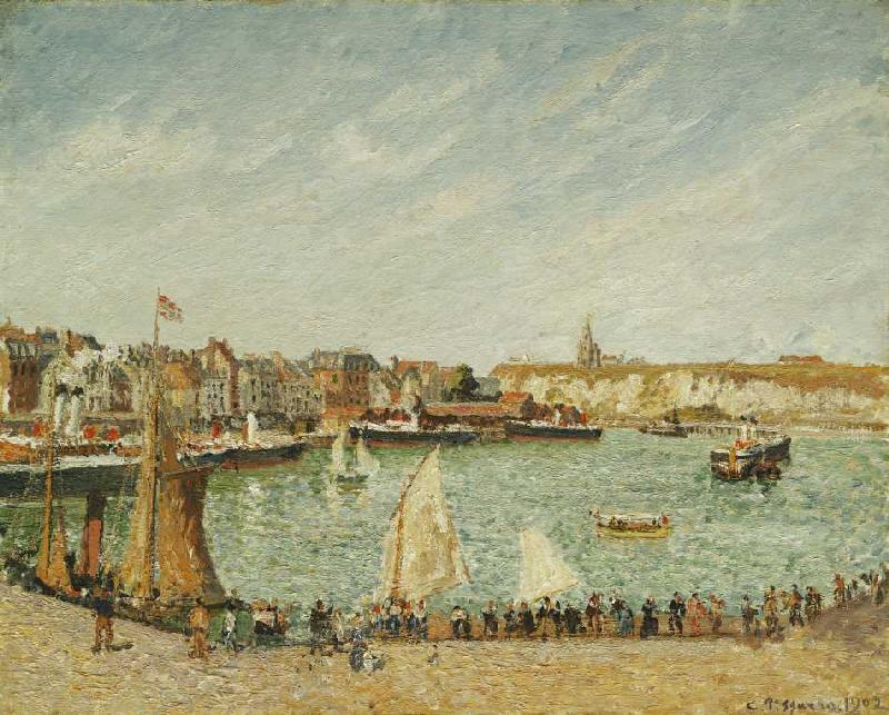 Nachmittagsonne am Hafen von Dieppe from Camille Pissarro