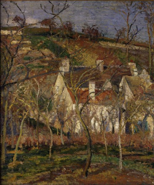 Pissarro/ Les toits rouges../ 1877 /Det. from Camille Pissarro