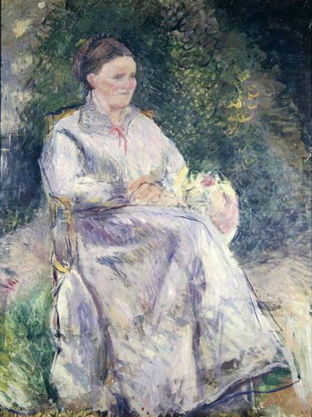 Portrait of Julie Velay, Wife of the Artist from Camille Pissarro