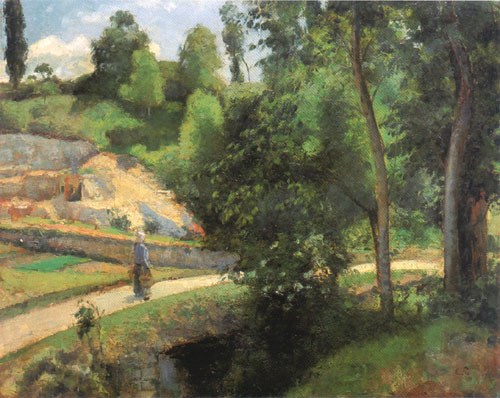 The quarry in Pontoise from Camille Pissarro