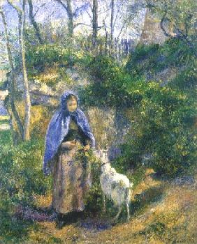Woman with a goat