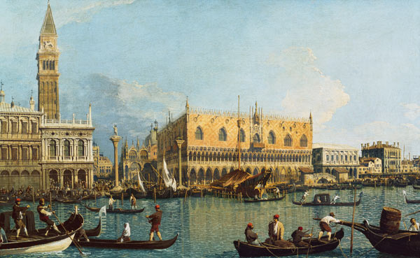 The doge palace with the Piazzetta from Giovanni Antonio Canal (Canaletto)