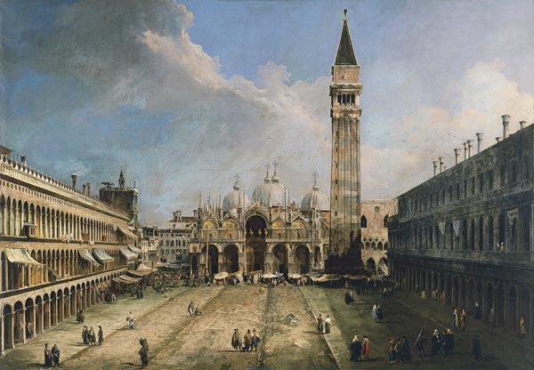 The Piazza San Marco in Venice from Giovanni Antonio Canal (Canaletto)