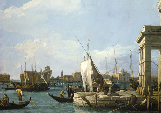 The Dogana in Venice from Giovanni Antonio Canal (Canaletto)