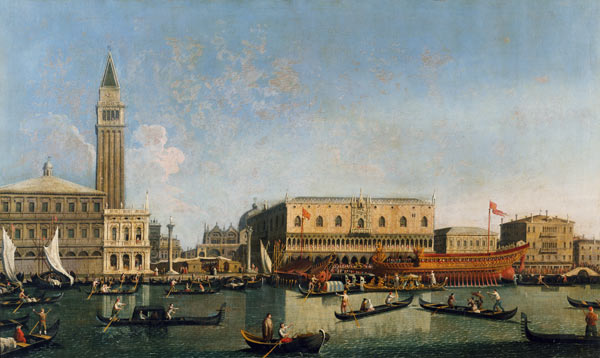Venice / Doge s Palace / Painting / C18 from Giovanni Antonio Canal (Canaletto)
