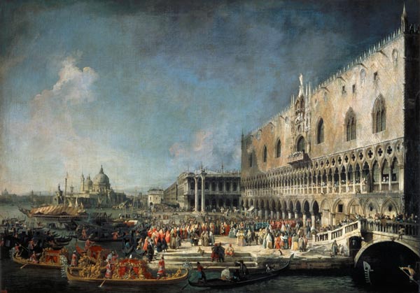 Receipt of a French sent in Venice from Giovanni Antonio Canal (Canaletto)