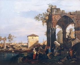 Canaletto / Capriccio and classical ruin