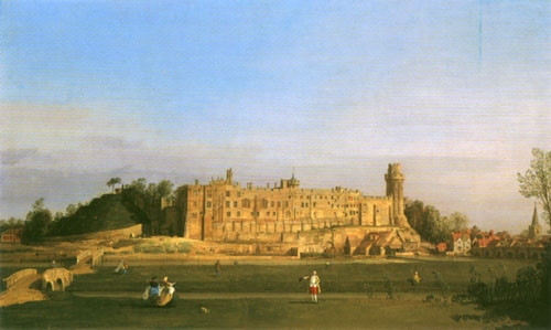 Warwick Castle's The South front from Giovanni Antonio Canal (Canaletto)